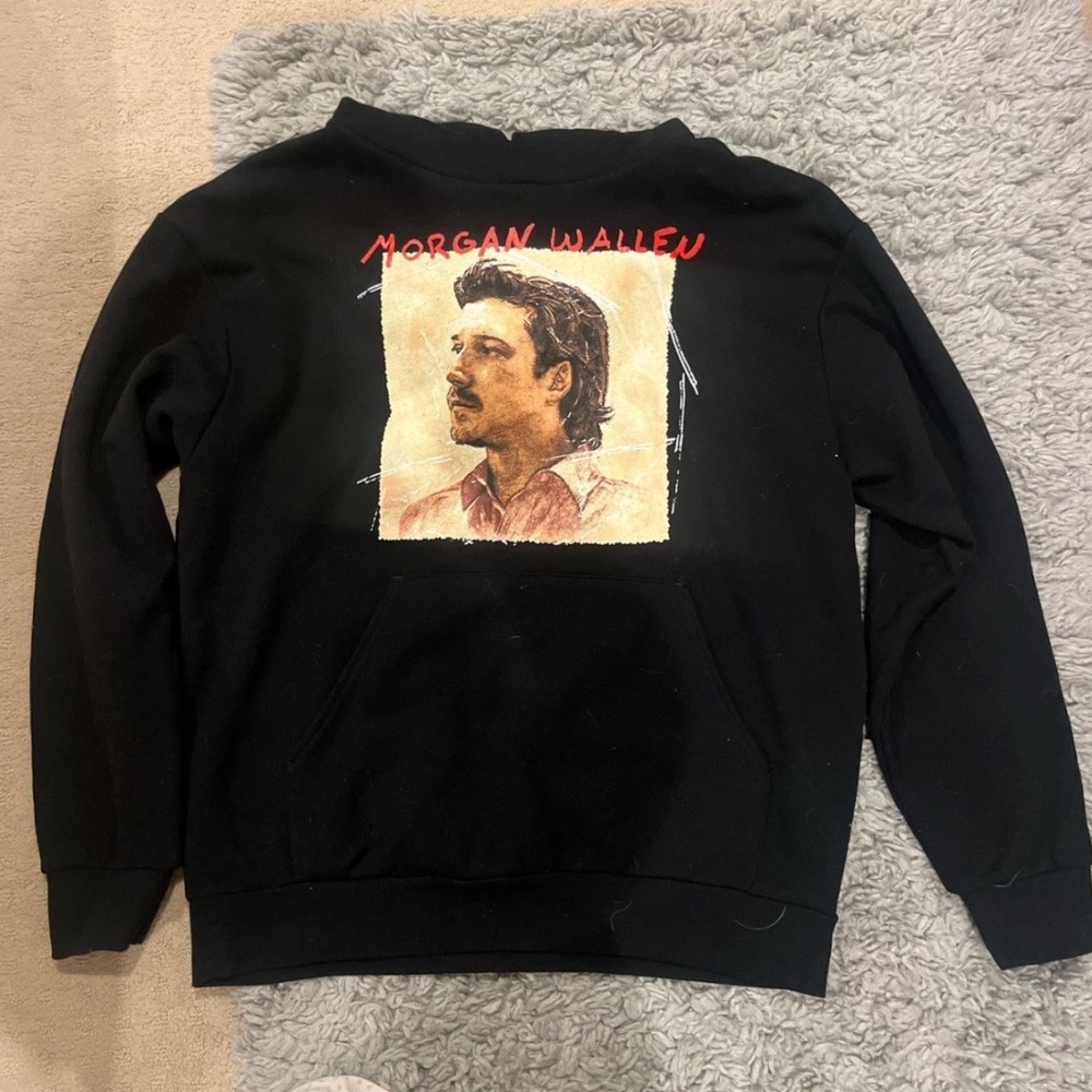 Black Morgan Wallen "I'm the problem" album sweatshirt